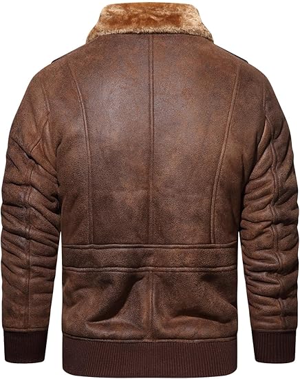 HOOD CREW Men’s Faux Fur Leather